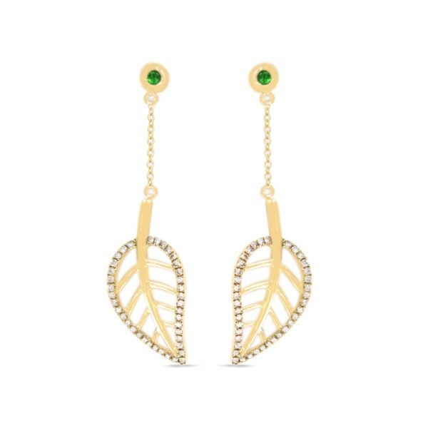 Diamond / Tsavorite Earrings