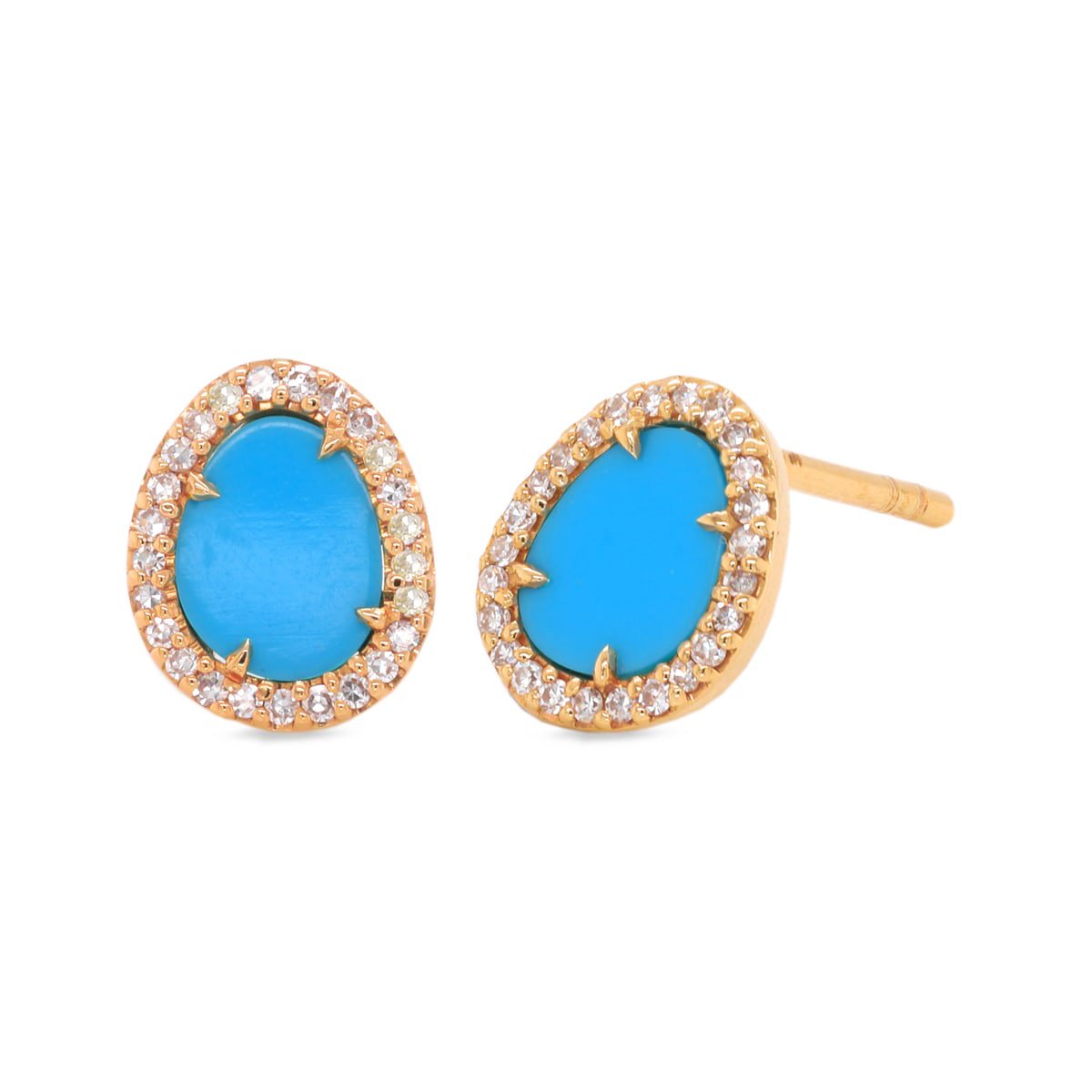 Diamond / Turquoise Earrings