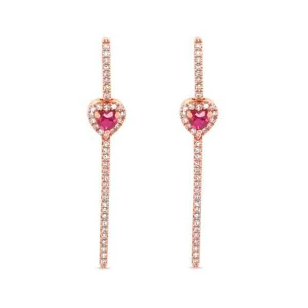 Diamond / Ruby Earrings