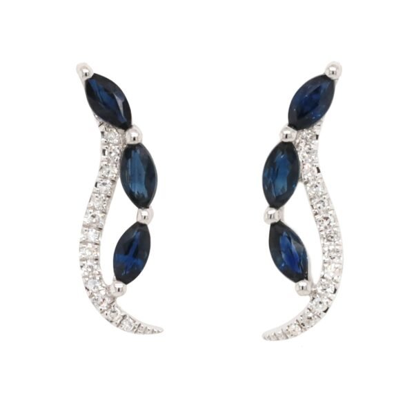 Diamond / Sapphire Earrings