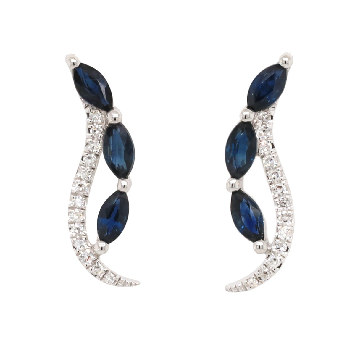 Diamond / Sapphire Earrings