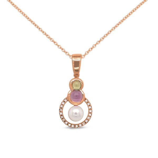 Diamond / Mix Gems Necklace