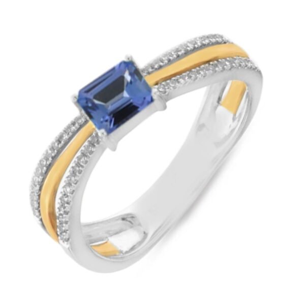 Diamond / Tanzanite Ring