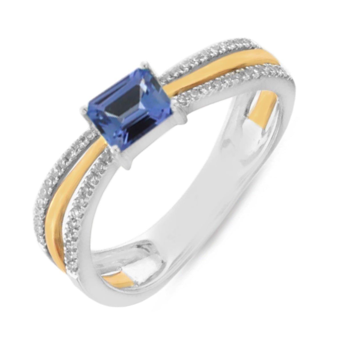 Diamond / Tanzanite Ring