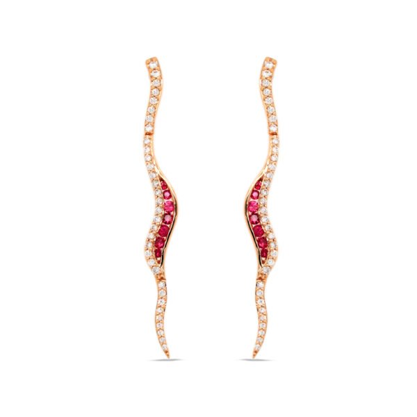 Diamond / Ruby Earrings