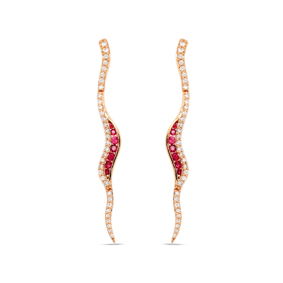 Diamond / Ruby Earrings