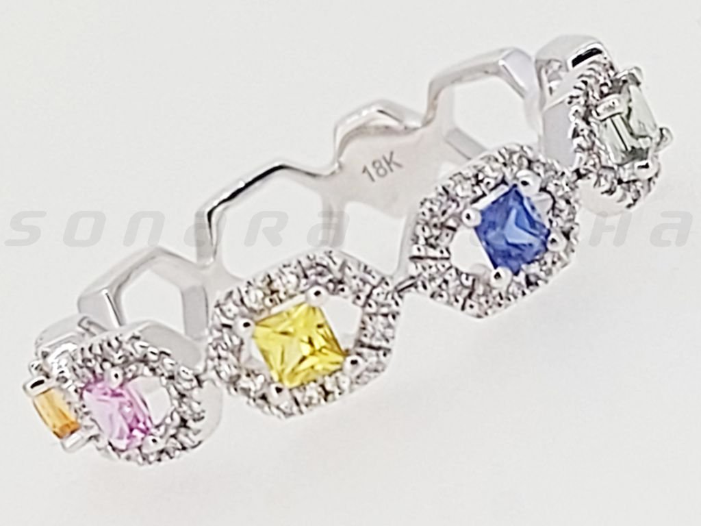 Diamond / Fancy Sapphire Ring
