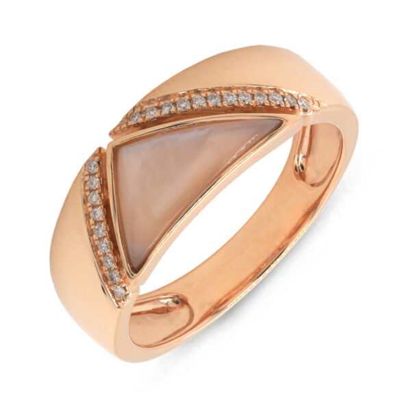 Diamond / Mother of Pearl Ring
