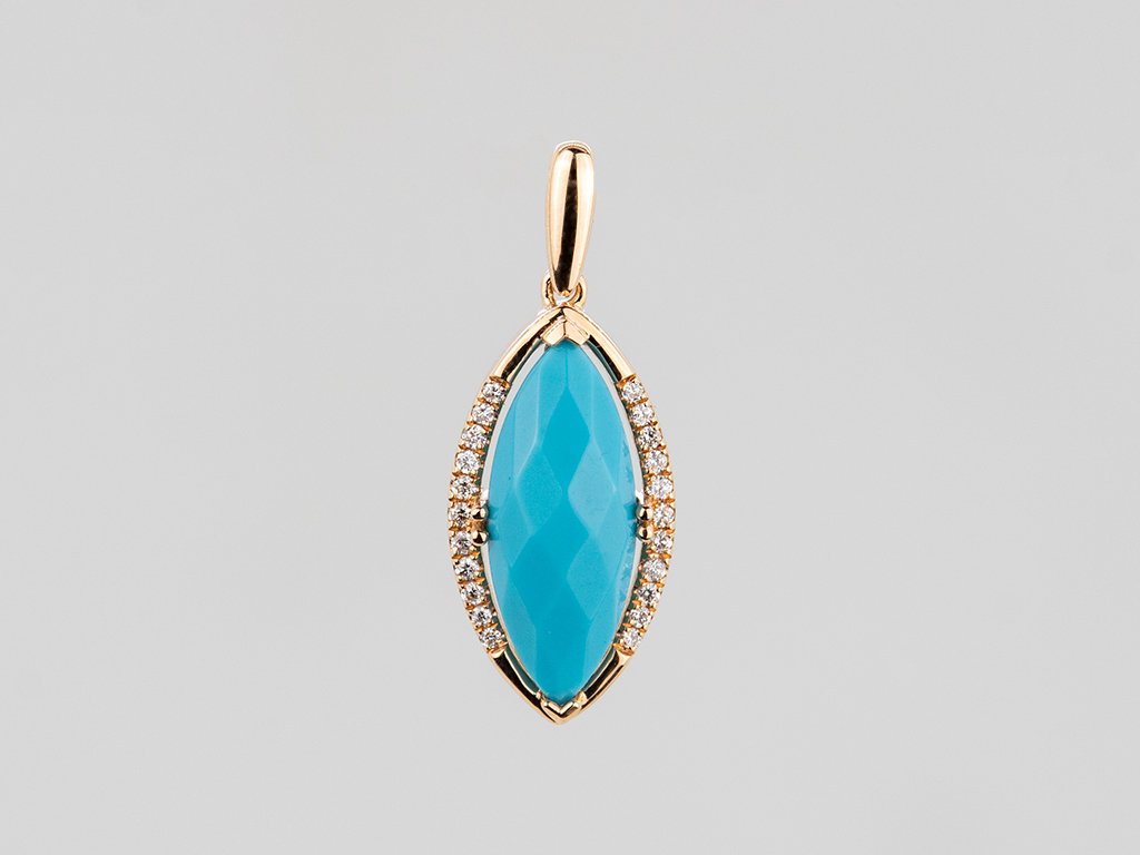 Diamond / Turquoise Necklace