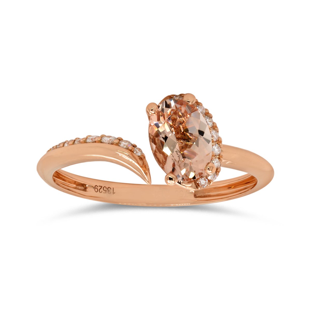 Diamond / Morganite Ring