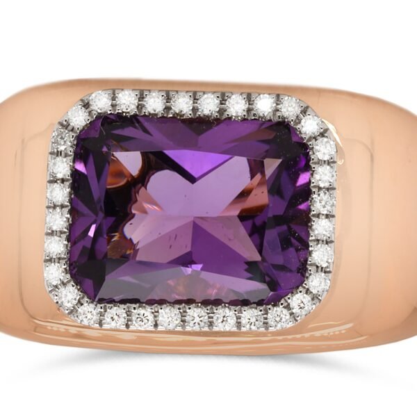 Diamond / Amethyst Ring