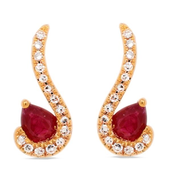 Diamond / Ruby Earrings