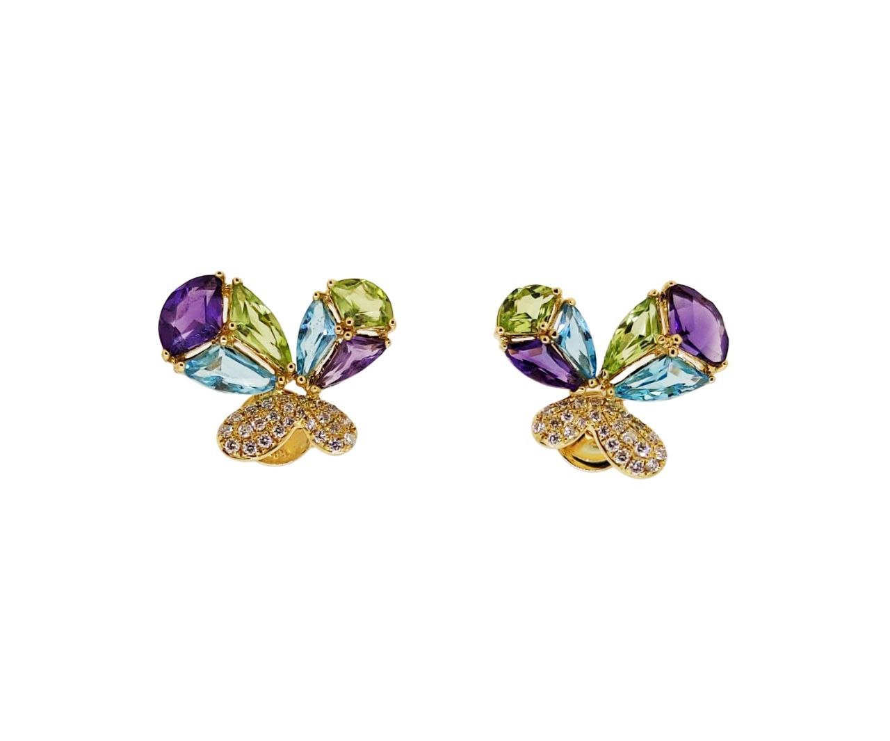 Diamond / Mix Gems Earrings