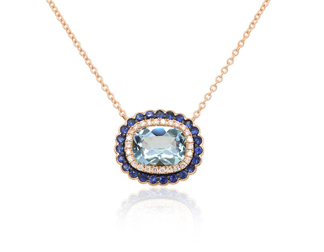Diamond / Mix Gems Necklace
