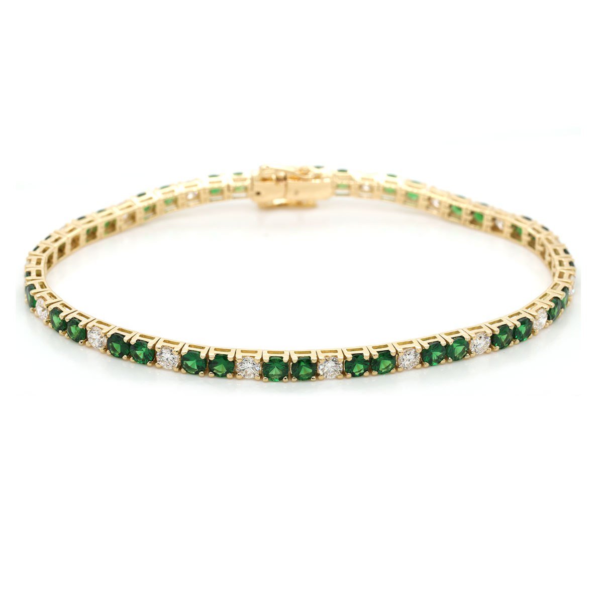 Diamond / Tsavorite Bracelet