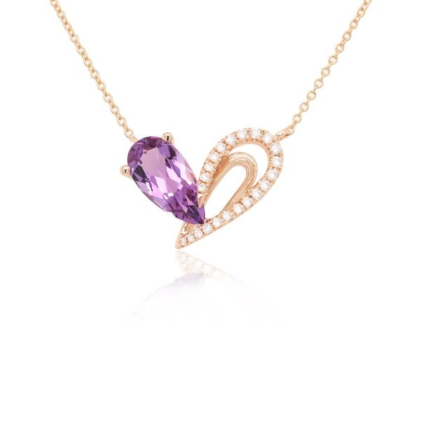 Diamond / Amethyst Necklace