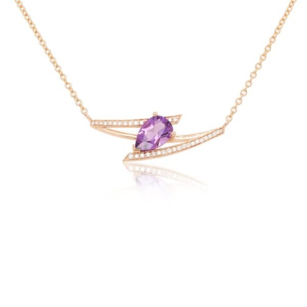 Diamond / Amethyst Necklace