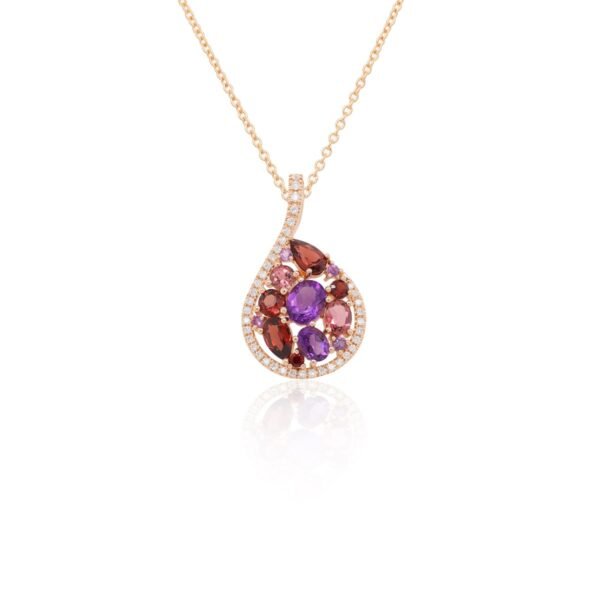 Diamond / Mix Gems Necklace