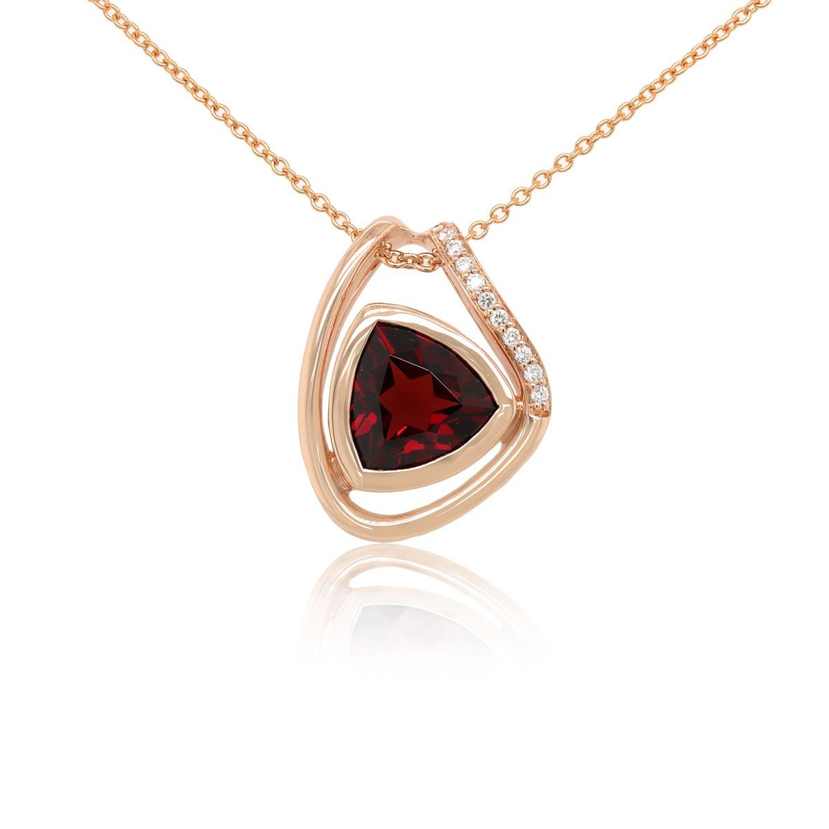 Diamond / Garnet Necklace