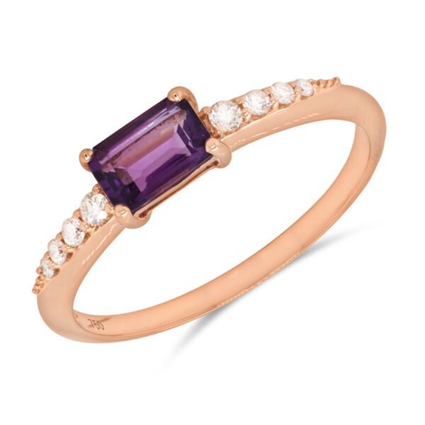 Diamond / Amethyst Ring