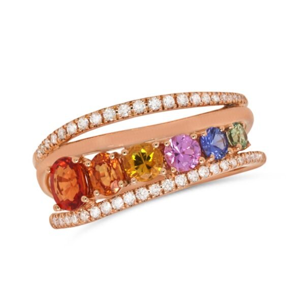 Diamond / Fancy Sapphire Ring