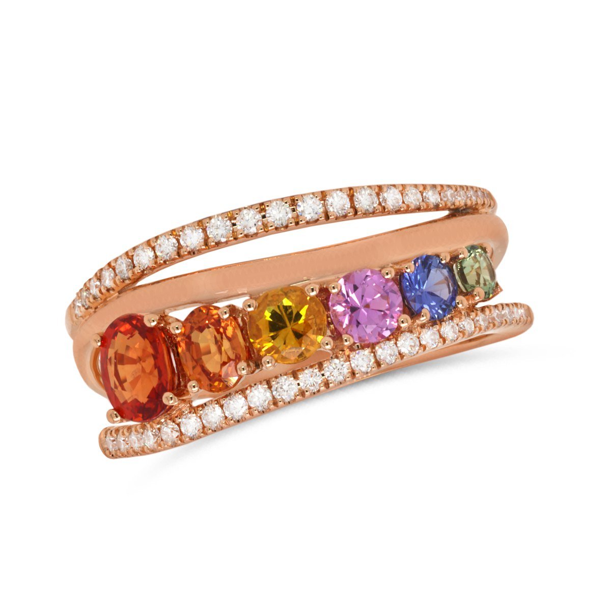 Diamond / Fancy Sapphire Ring