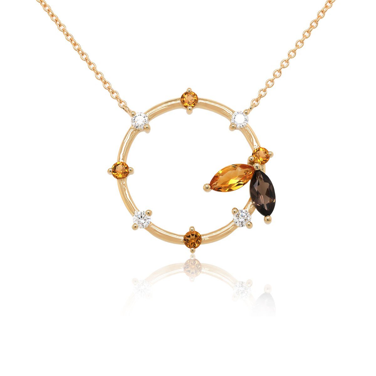 Diamond / Mix Gems Necklace