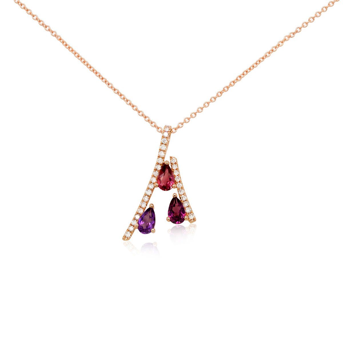 Diamond / Mix Gems Necklace