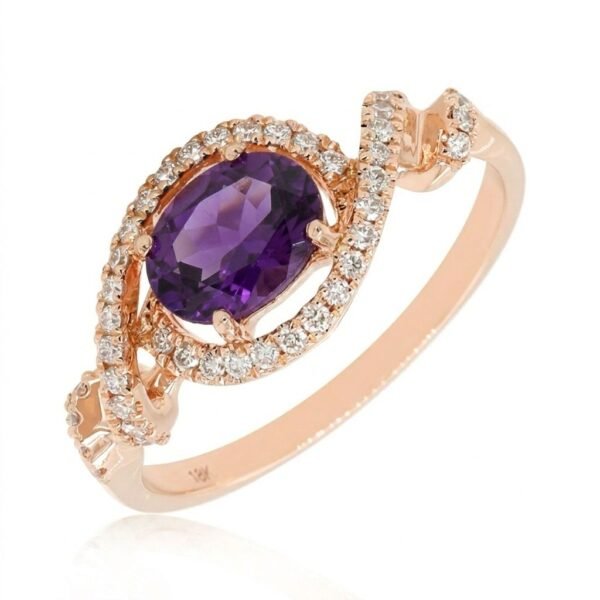 Diamond / Amethyst Ring