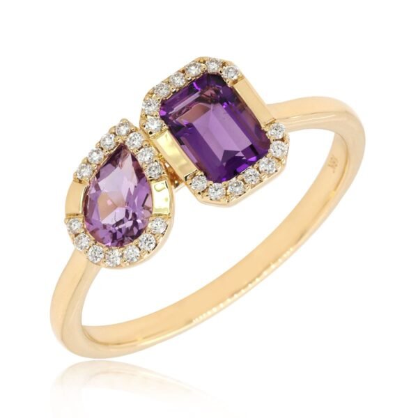 Diamond / Amethyst Ring