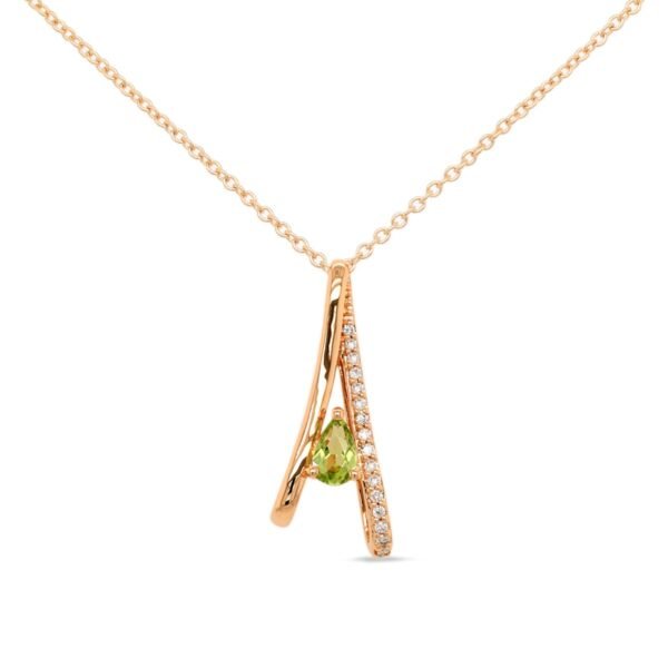 Diamond / Peridot Necklace