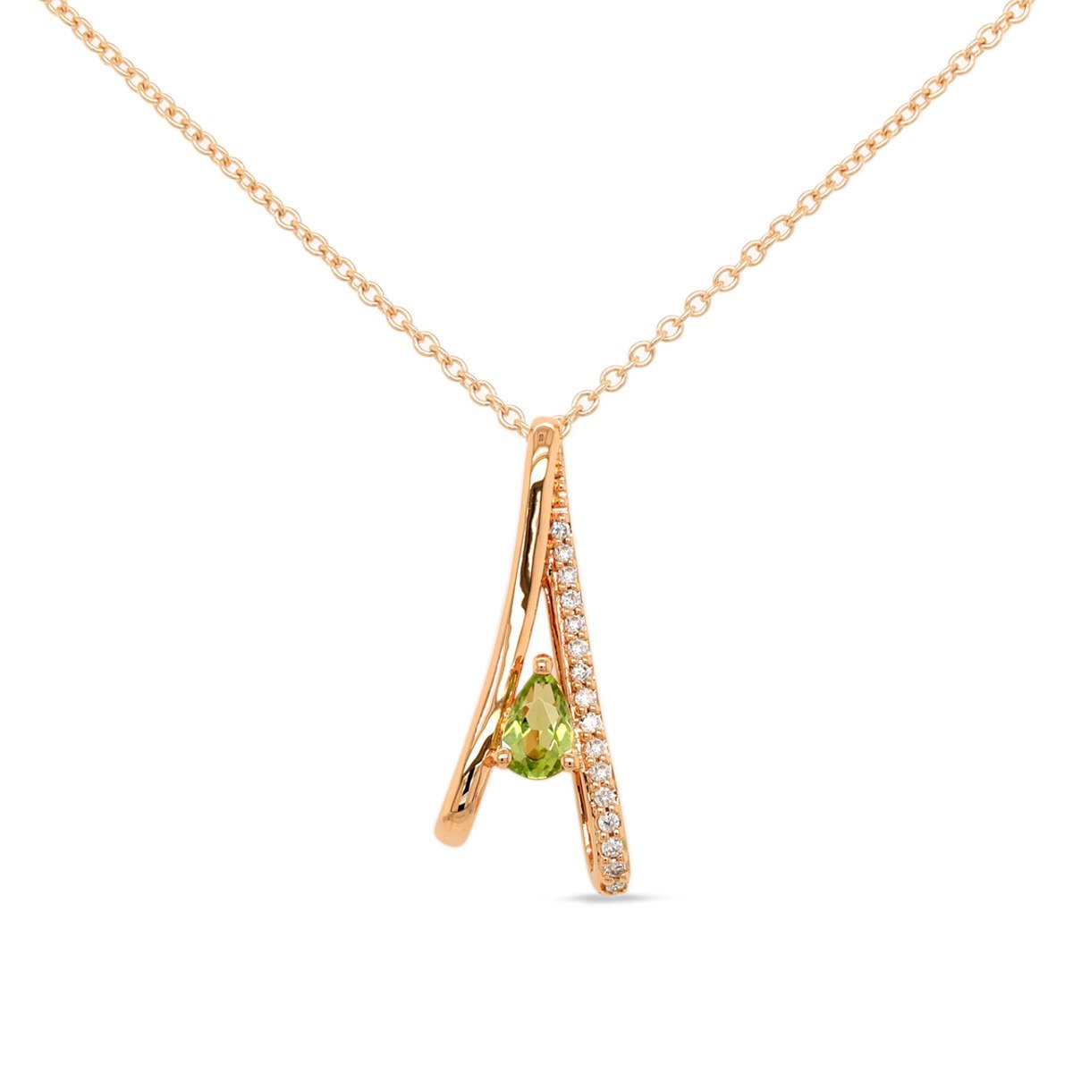 Diamond / Peridot Necklace