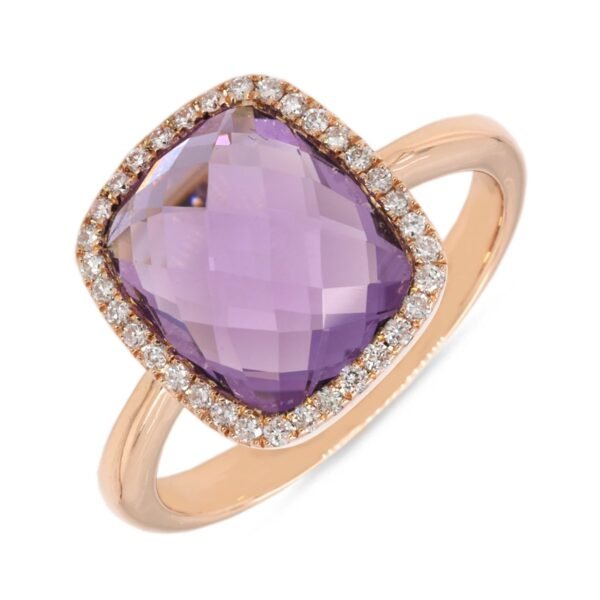 Diamond / Amethyst Ring