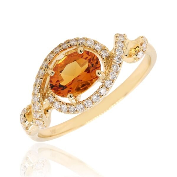 Diamond / Citrine Ring