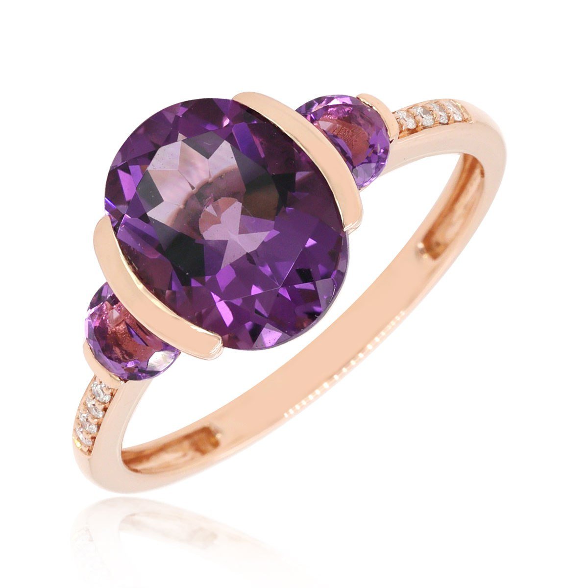 Diamond / Amethyst Ring