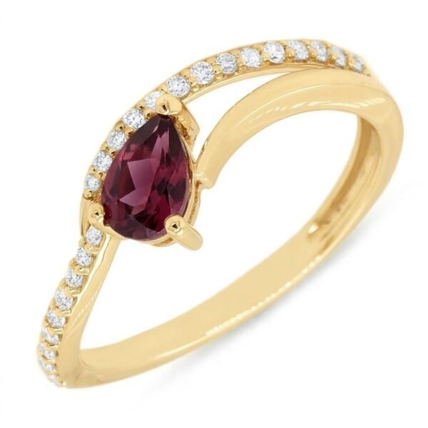 Diamond / Rhodolite Ring