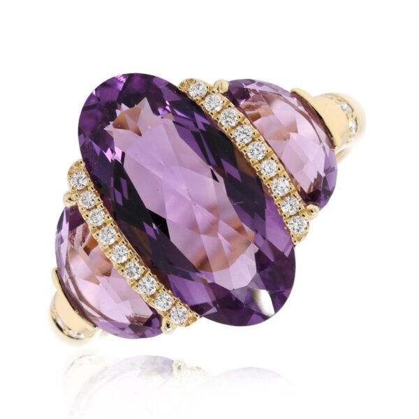 Diamond / Amethyst Ring