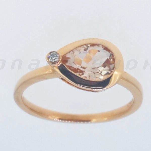 Diamond / Morganite Ring