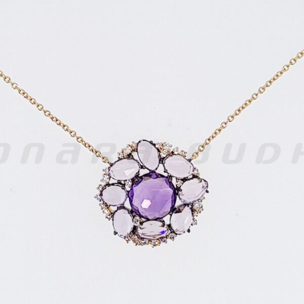Diamond / Amethyst Necklace