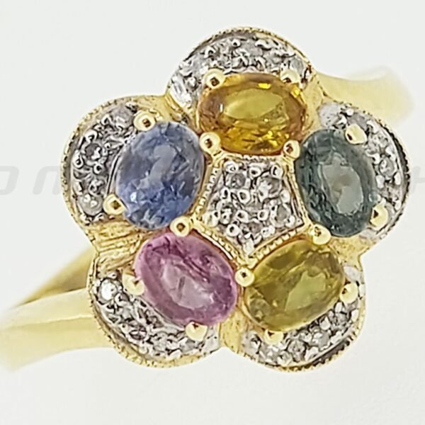Diamond / Fancy Sapphire Ring
