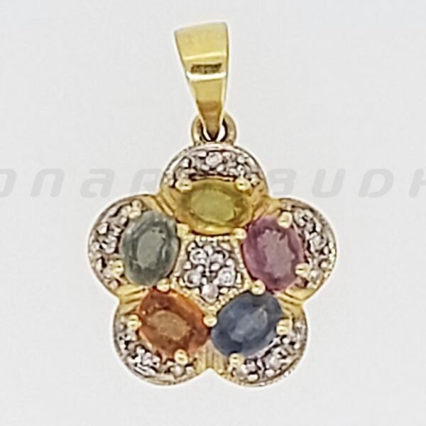 Diamond / Fancy Sapphire Pendant