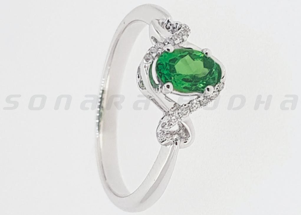 Diamond / Tsavorite Ring
