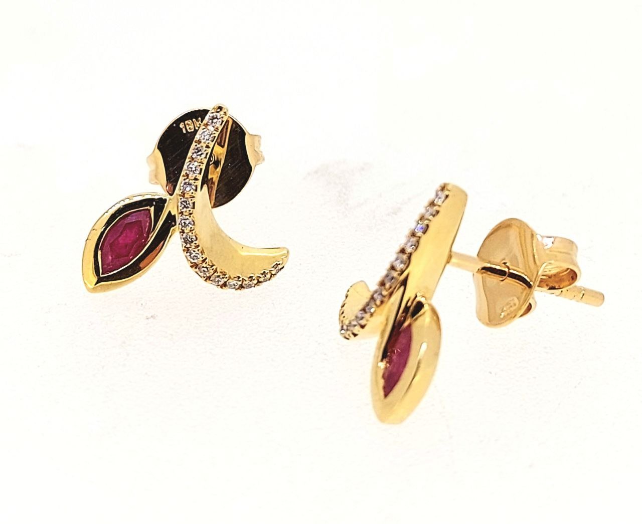 Diamond / Ruby Earrings
