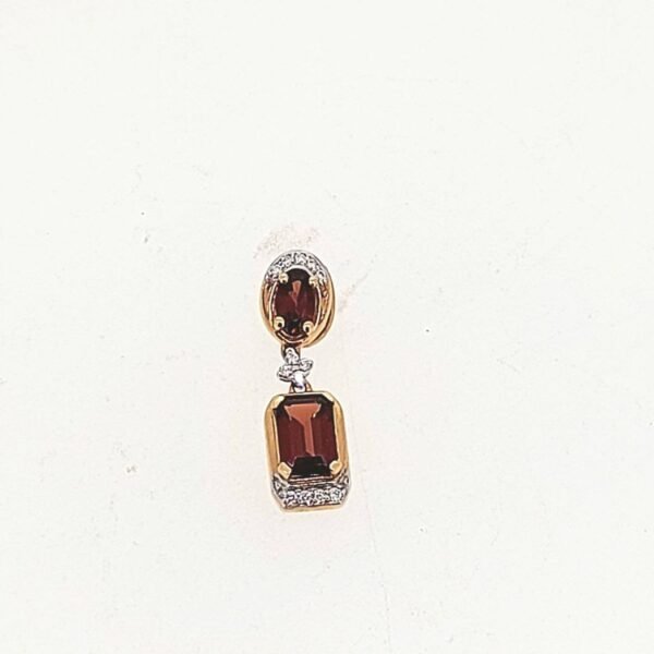 Diamond / Garnet Pendant