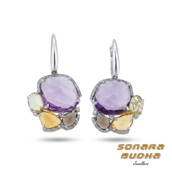 Diamond / Mix Gems Earrings