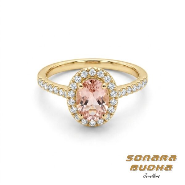 Diamond / Morganite Ring