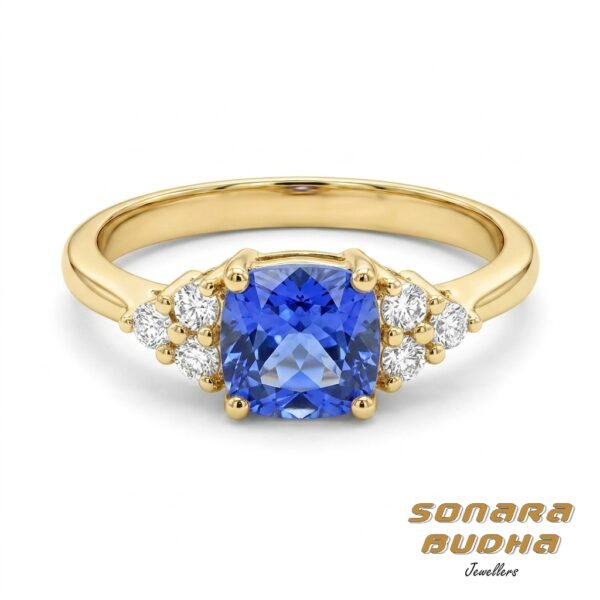 Diamond / Tanzanite Ring