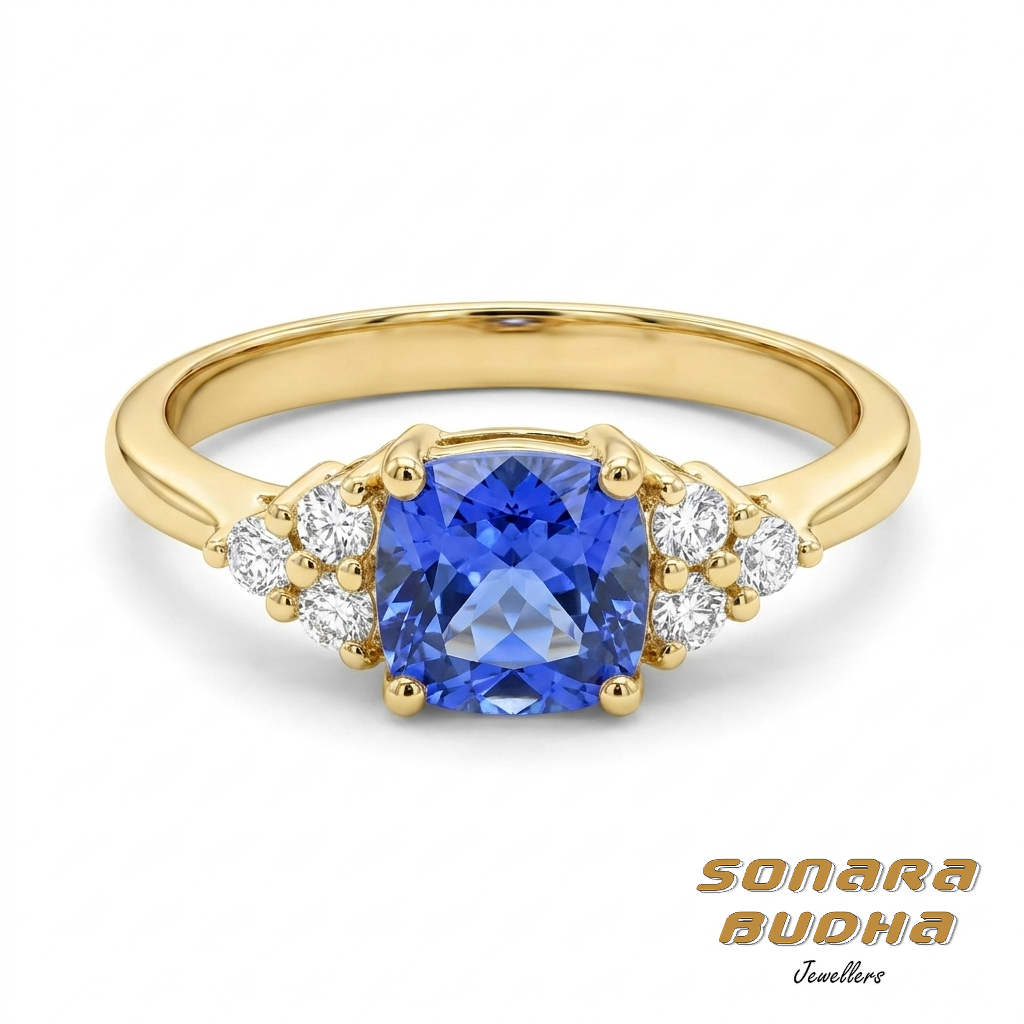 Diamond / Tanzanite Ring