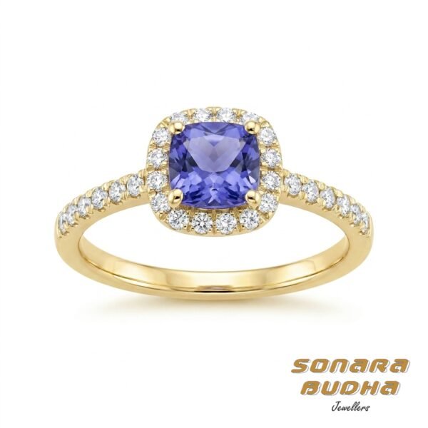Diamond / Tanzanite Ring