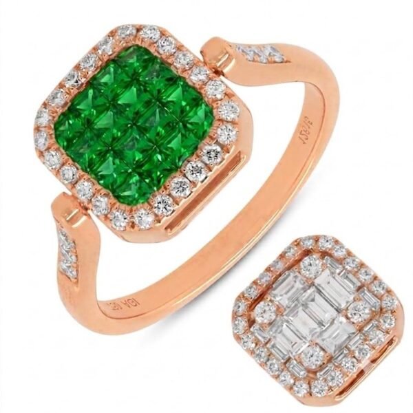 Diamond / Tsavorite Ring